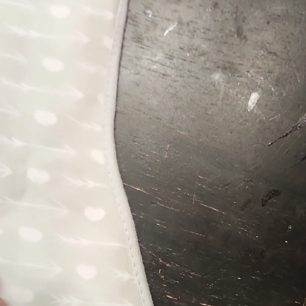Gray Baby Swaddle with Heart Pattern - Picture 7 of 8